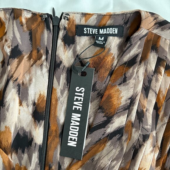 Steve Madden Women's Rami V-Neck Empire Waist Mini Dress NWT Size M - Picture 5 of 10